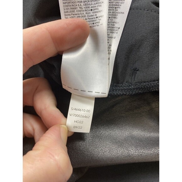 NWT Athleta Gleam Shorts Black Large Relaxed Pull On Elastic Waist Faux Leather - Picture 13 of 15